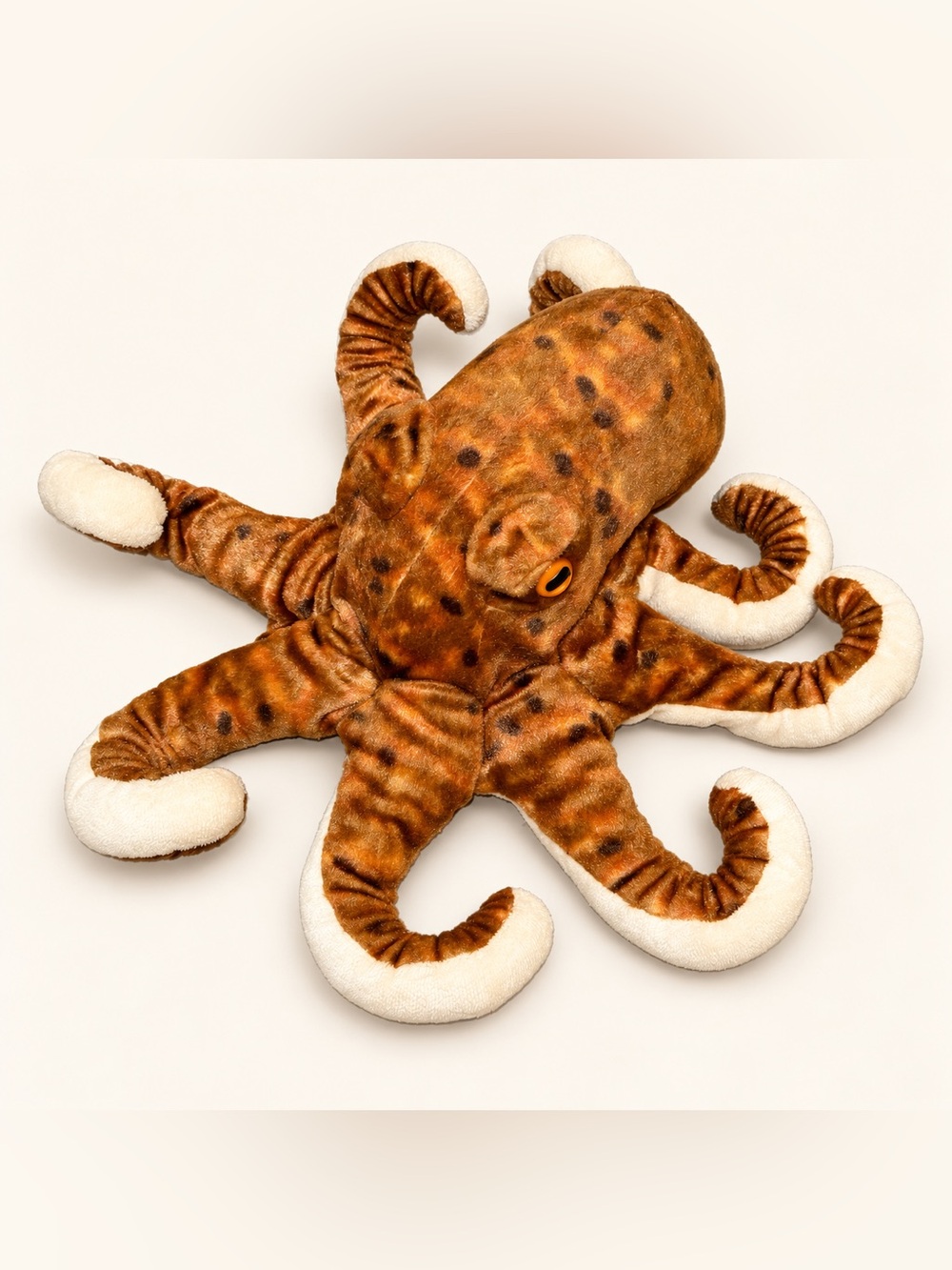 Wild Republic Brown Spotted Octopus Plush Stuffed Animal 2013